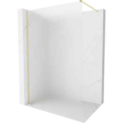Mexen Kioto-X, paravan de duș 150 x 200 cm, sticlă mată 10 mm, profil auriu mat, 800-150-101-55-30-X