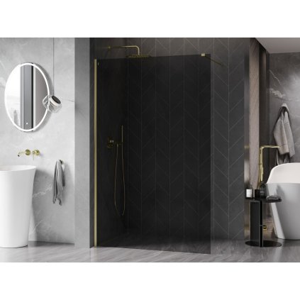 566608 mexen kioto x sprchova zastena 160 x 200 cm 10mm sede sklo zlaty matny profil 800 160 101 55 40 x