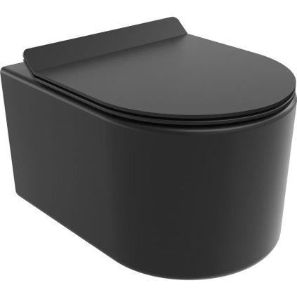 571705 7 mexen sofia zavesna wc misa 490x360x355 mm rimless tornado wc sedadlo z duroplastu cierna matna 30540185t