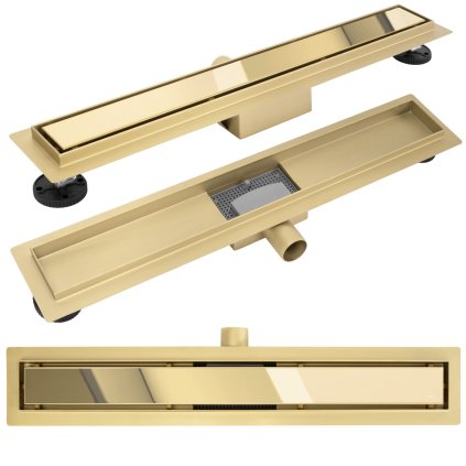 Rea Neox, canal de scurgere 60 cm, auriu strălucitor, REA-G2561