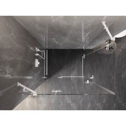575158 mexen lunar duo vyklopny sprchovy kut 105 x 75 cm 8mm cire sklo biely profil 834 105l 075p 20 00