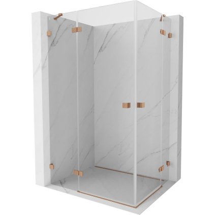 576916 mexen lunar duo vyklopny sprchovy kut 90 x 75 cm 8mm cire sklo profil medena matna 834 090l 075p 65 00