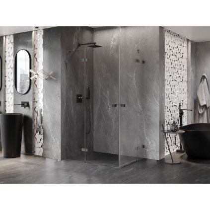 577258 17 mexen lunar duo vyklopny sprchovy kut 95 x 90 cm 8mm cire sklo profil grafit bruseny 834 095l 090p 66 00
