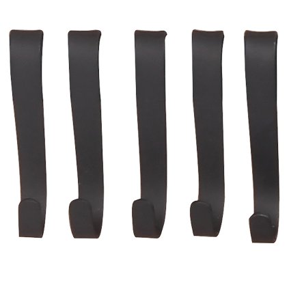 Kuchinox, cârlig suport bucătărie, 5 buc, negru mat, LAV-EKH_710A