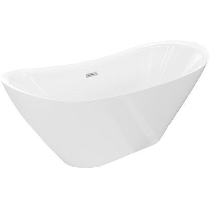 588361 mexen lotos volne stojaca vana 140 x 75 cm biela chromovy prepad 52051407700 01