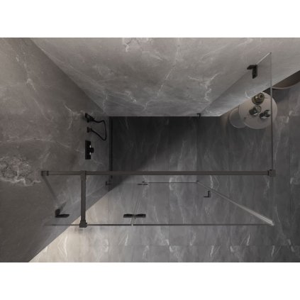 580360 17 mexen lunar t sklapaci sprchovy kut lavy 130 x 120 cm 8mm cire sklo profil grafit bruseny 834t 130 120 66 00 l