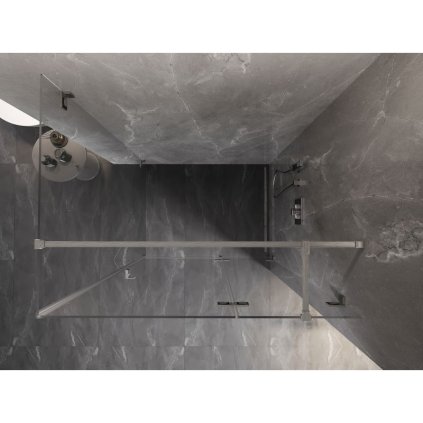 584494 17 mexen lunar t vyklopny sprchovy kut pravy 115 x 100 cm 8mm cire sklo ocelovy profil 834t 115 100 97 00 p
