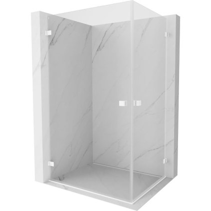 585013 mexen lunar b duo vyklopny sprchovy kut 100 x 85 cm 8mm cire sklo biely profil 832 100l 085p 20 00