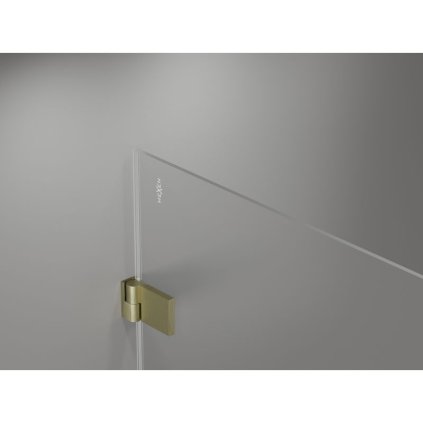 585118 15 mexen lunar b duo vyklopny sprchovy kut 70 x 70 cm 8mm cire sklo zlaty matny profil 832 070l 070p 55 00