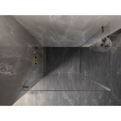 585046 15 mexen lunar b duo vyklopny sprchovy kut 90 x 70 cm 8mm cire sklo zlaty profil 832 090l 070p 50 00