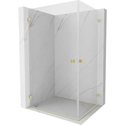 585166 15 mexen lunar b duo vyklopny sprchovy kut 95 x 80 cm 8mm cire sklo zlaty matny profil 832 095l 080p 55 00