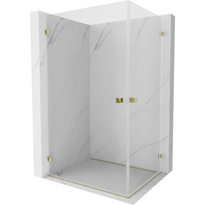 585094 15 mexen lunar b duo vyklopny sprchovy kut 95 x 85 cm 8mm cire sklo zlaty profil 832 095l 085p 50 00