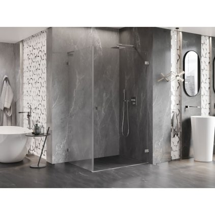 586744 20 mexen lunar b l pravy vyklopny sprchovy kut 85 x 80 cm cire sklo brusena ocel 832l 085 080 97 00 p