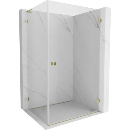 586645 mexen lunar b l pravy vyklopny sprchovy kut 95 x 90 cm cire sklo zlata leskla 832l 095 090 50 00 p