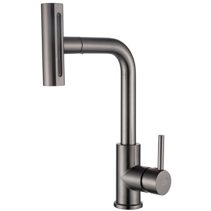 Laveo Rotaro, baterie pentru chiuvetă înaltă cu gura de scurgere cu 4 funcții, grafit, LAV-BLR_969D