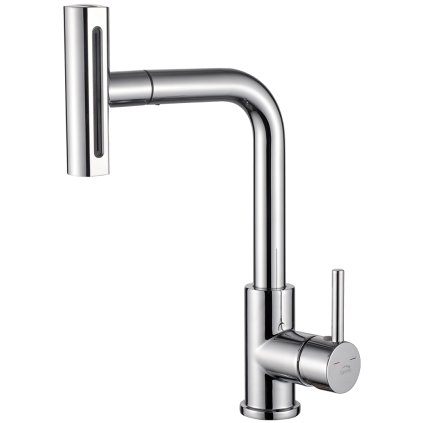 Laveo Rotaro, baterie de chiuvetă înaltă cu gura de scurgere cu 4 funcții, crom, LAV-BLR_069D