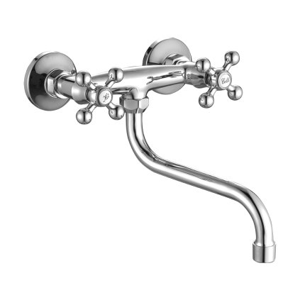 Kuchinox Stilo, baterie pentru chiuvetă de perete, crom, LAV-BKI_080D