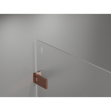 582070 mexen lunar f duo skladaci sprchovy kut 90 x 80 cm 8mm cire sklo profil ruzove zlato 836 090l 080p 60 00