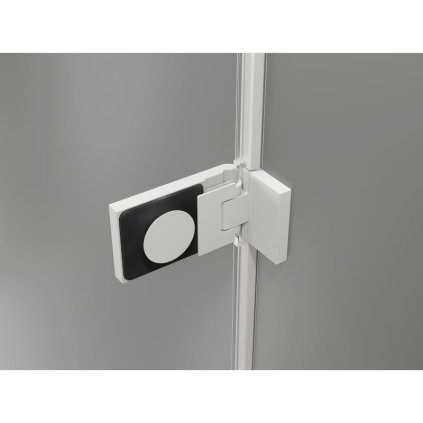 581878 mexen lunar f duo skladaci sprchovy kut 90 x 90 cm 8mm cire sklo biely profil 836 090l 090p 20 00