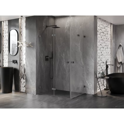 582223 mexen lunar f duo sklapaci sprchovy kut 100 x 90 cm 8mm cire sklo profil grafit bruseny 836 100l 090p 66 00