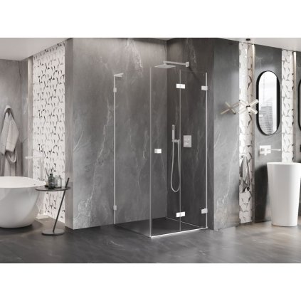 583846 21 mexen lunar f l sklapaci sprchovy kut pravy 80 x 80 cm 8mm cire sklo biely profil 836l 080 080 20 00 p