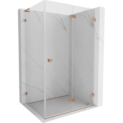 584125 21 mexen lunar f l sprchovaci kut pravy 75 x 70 cm 8mm cire sklo profil medena matna 836l 075 070 65 00 p