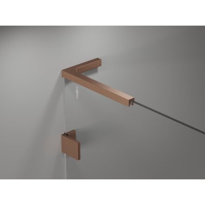 577456 17 mexen lunar l duo vyklopny sprchovy kut 105 x 75 cm 8mm cire sklo profil medena matna 834l 105l 075p 65 00