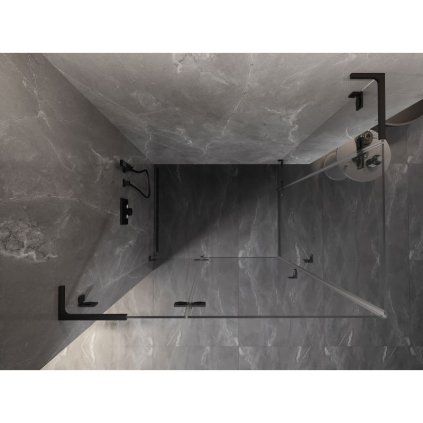 569050 mexen lunar l duo vyklopny sprchovy kut 110 x 80 cm 8mm cire sklo cierny profil 834l 110l 080p 70 00
