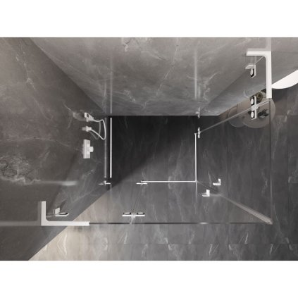 575956 17 mexen lunar l duo vyklopny sprchovy kut 90 x 80 cm 8mm cire sklo biely profil 834l 090l 080p 20 00