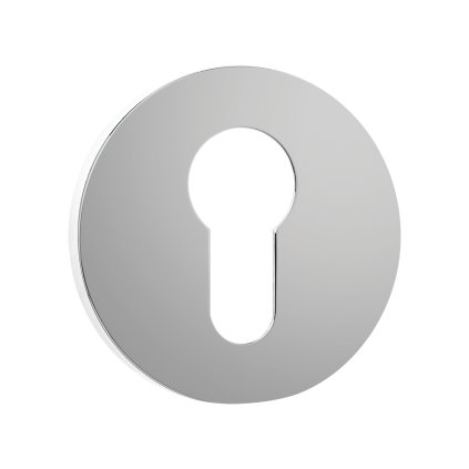 Kuchinox, rozetă mâner cu orificiu pentru inserție cilindrică, cromat, LAV-LO4_002A