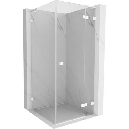 578659 mexen lunar l pravy vyklopny sprchovy kut 80 x 80 cm 8mm cire sklo biely profil 834l 080 080 20 00 p