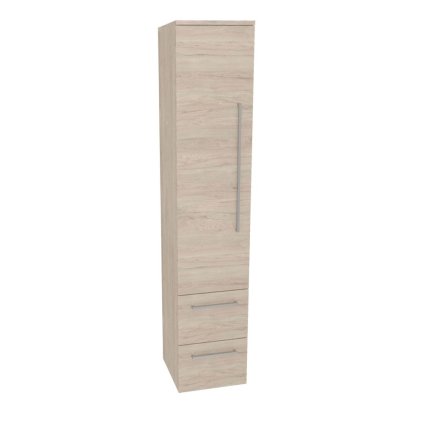 593812 mereo mereo bino kupelnova skrinka vysoka 163 cm lava multidecor light rock hickory mer cn697lrh1