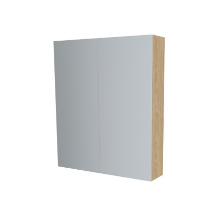 Mereo, Dulap oglindă baie Mereo 60 cm, galerie, 2 x uși, Multidecor, Stejar uleiat, MER-CN798G62DUO1