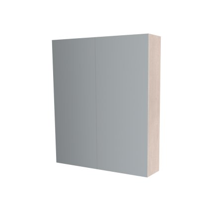 Mereo, Dulap oglindă baie Mereo 60 cm, galerie, 2 x uși, Multidecor, Stejar patinat, MER-CN798G62DUP1