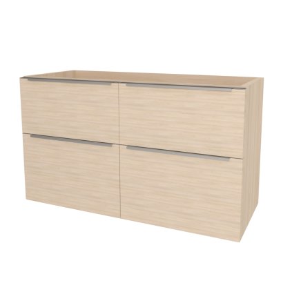 Mereo, Mereo Mailo, mobilier baie 121 cm, mâner cromat, Multidecor, arțar dur șampanie, MER-CN593SJHS2