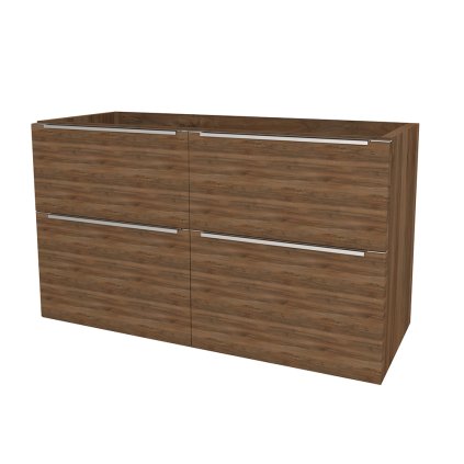 Mereo, Mereo Mailo, mobilier baie 121 cm, mâner cromat, Multidecor, nuc Pacific Tobacco, MER-CN593SOPT2