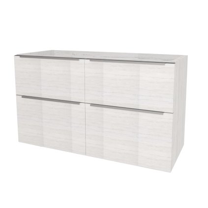 Mereo, Mereo Mailo, dulap baie 121 cm, mâner cromat, Multidecor, Pino Aurélio, MER-CN593SPINO