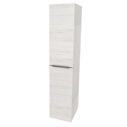 Mereo, Mereo Mailo, dulap baie 170 cm înălțime, mâner cromat, Multidecor, Pino Aurélio, MER-CN594LPPINO