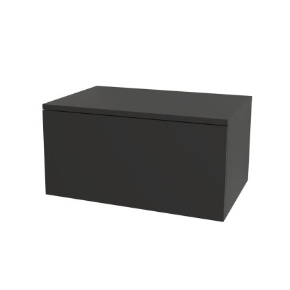 Mereo, Mereo Ponte, dulap baie 70 cm, Multidecor, Black Supermat, MER-CN291CIPM