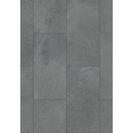 Pardoseală din vinil Mexen Gri Închis 610 x 305 mm LVT Dryback 2,5 mm, suport PVC, canelură în V pe 4 laturi, model piatră, F1459-0610-305-255-4V1-01