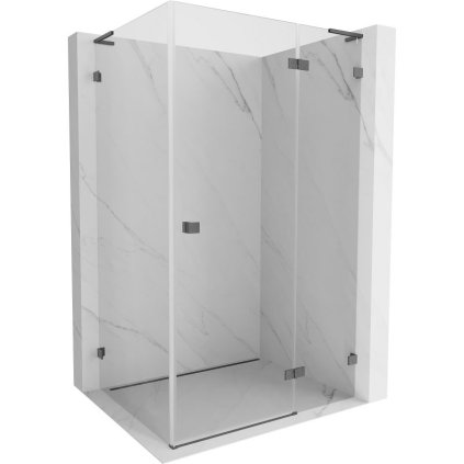579082 17 mexen lunar l vyklopny sprchovy kut pravy 100 x 90 cm 8mm cire sklo profil grafit bruseny 834l 100 090 66 00 p