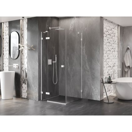 578206 17 mexen lunar vyklopny sprchovy kut lavy 70 x 70 cm 8mm cire sklo biely profil 834 070 070 20 00 l