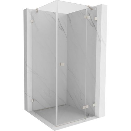 Mexen Lunar, dus cu balamale dreapta 70 x 70 cm, sticla transparenta 8 mm, profil otel, 834-070-070-97-00-P