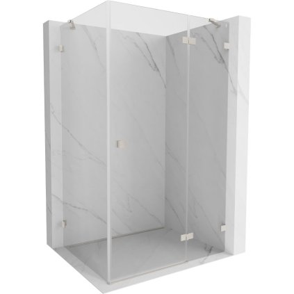 Mexen Lunar, dus cu balamale dreapta 80 x 70 cm, sticla transparenta 8 mm, profil otel, 834-080-070-97-00-P