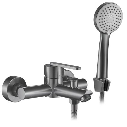 Rea Ontario, robinet pentru cadă cu set de duș manual, titan, REA-B5515