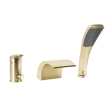 Rea Riven, baterie cadă cu 3 găuri, auriu mat, REA-B0494