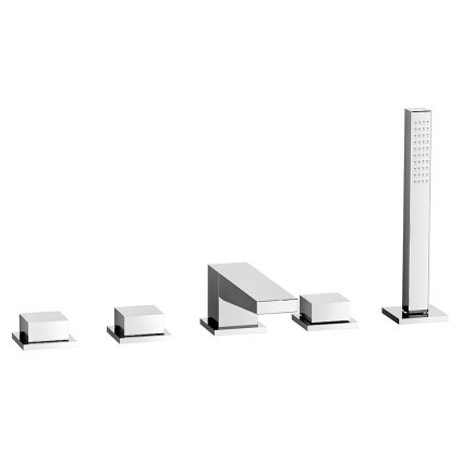 Sapho, baterie DIMY pentru cada cu cinci elemente, crom, DIMTECH5