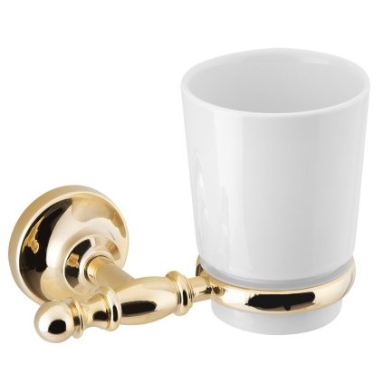Sapho, cană suspendată PERLA, ceramică, auriu strălucitor, PE1095