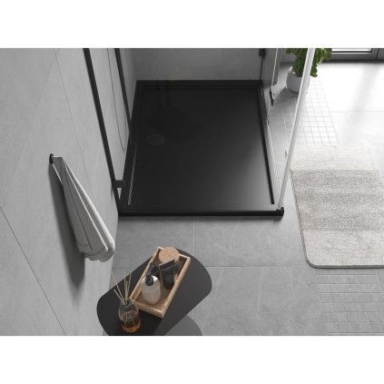 598540 mexen mexen flow obdlznikova sprchova vanicka slim 110 x 95 cm cierna matna 46r709511