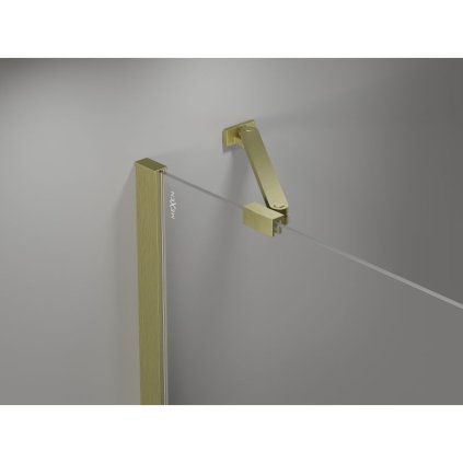 606394 mexen otvaracie sprchove dvere mist 1d 1s 75x200 cm 6mm brusene zlato priehladne 8a4 075 000 55 00